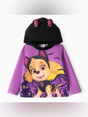 Patpat PAW Patrol Skye Purple Halloween Costume Pullover Hoodie, Size 5-6Y